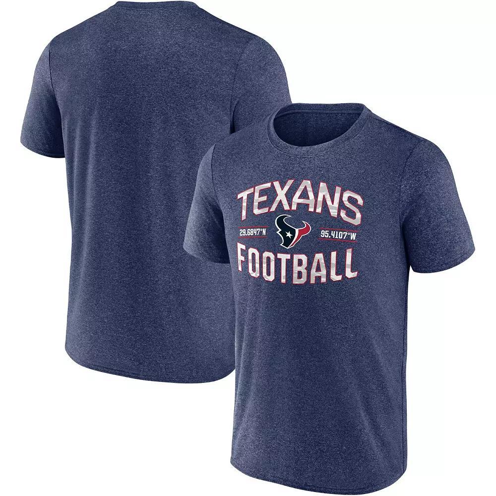 Men's Fanatics Heathered Navy Houston Texans Want To Play T-Shirt,  Product Image
