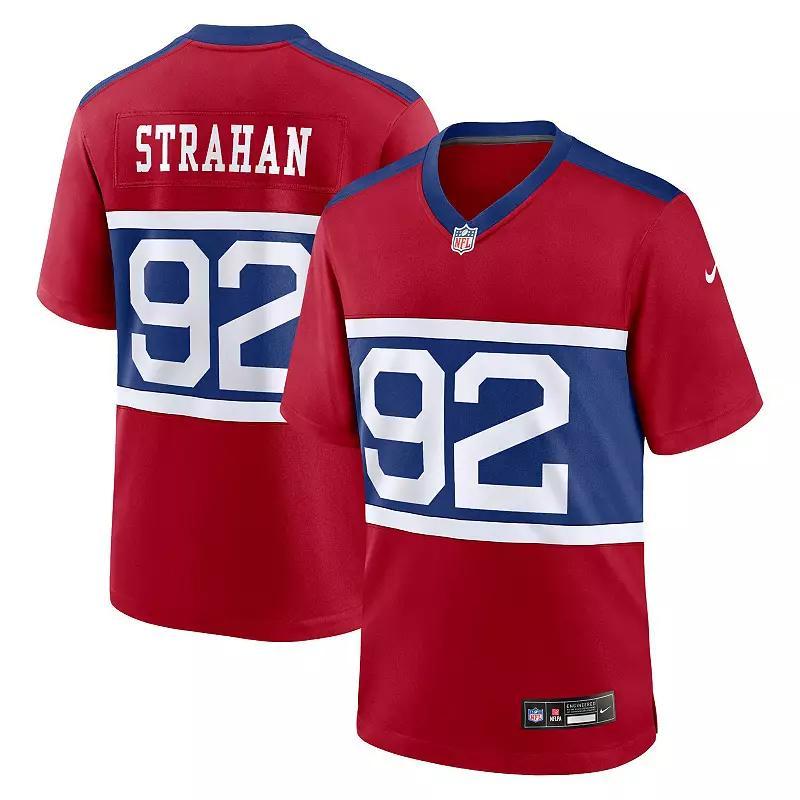 Men's Nike Michael Strahan Century Red New York Giants Alternate Retired Player Game Jersey, Size: 2XL Product Image