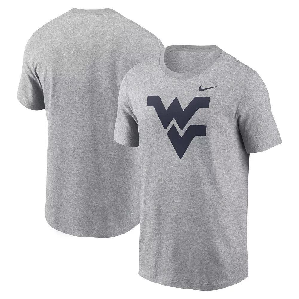 Men's Nike Heather Gray West Virginia Mountaineers Primetime Evergreen Logo T-Shirt, Size: Large, Grey Product Image