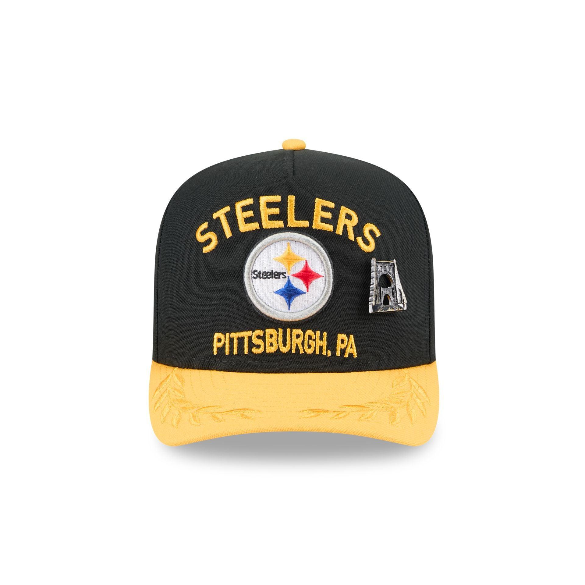 Pittsburgh Steelers 2025 Draft Black 59FIFTY A-Frame Fitted Hat Male Product Image