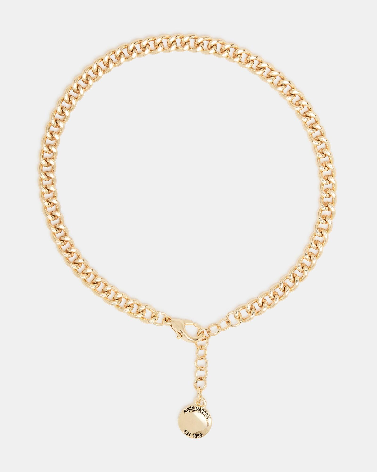 CURB CHAIN ANKLET GOLD Female Product Image