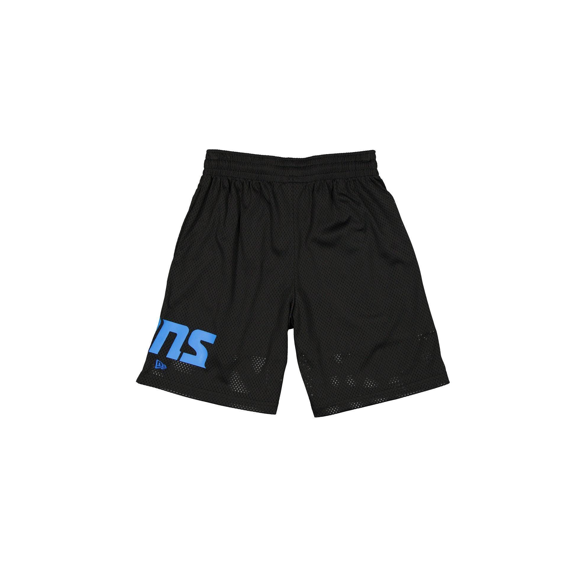 Detroit Lions Mesh Black Shorts Male Product Image
