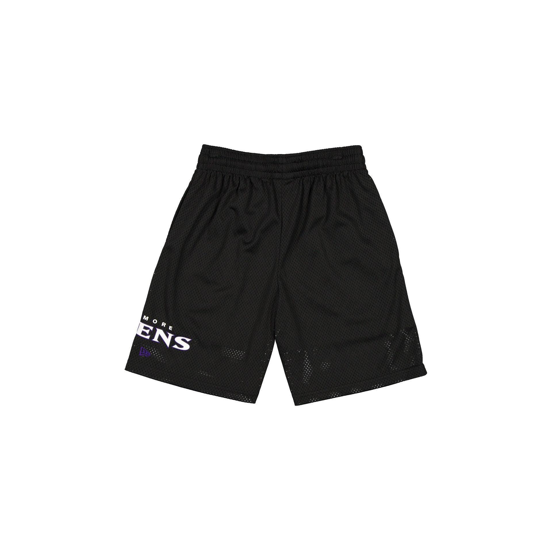 Baltimore Ravens Mesh Black Shorts Male Product Image