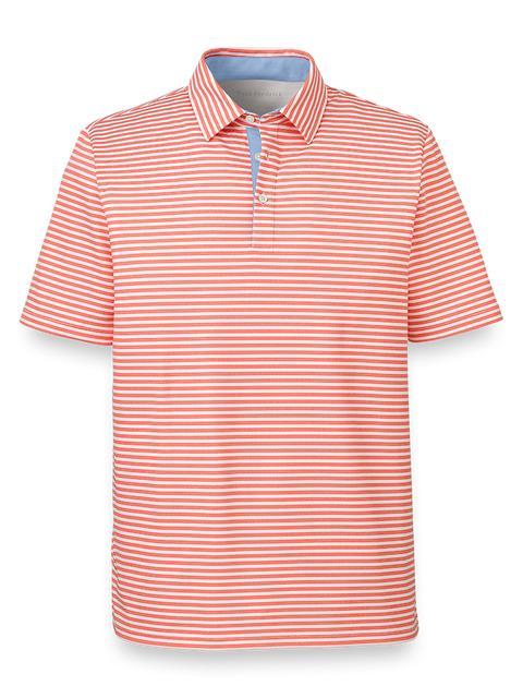 Performance Blend Three Button Polo - Coral Product Image