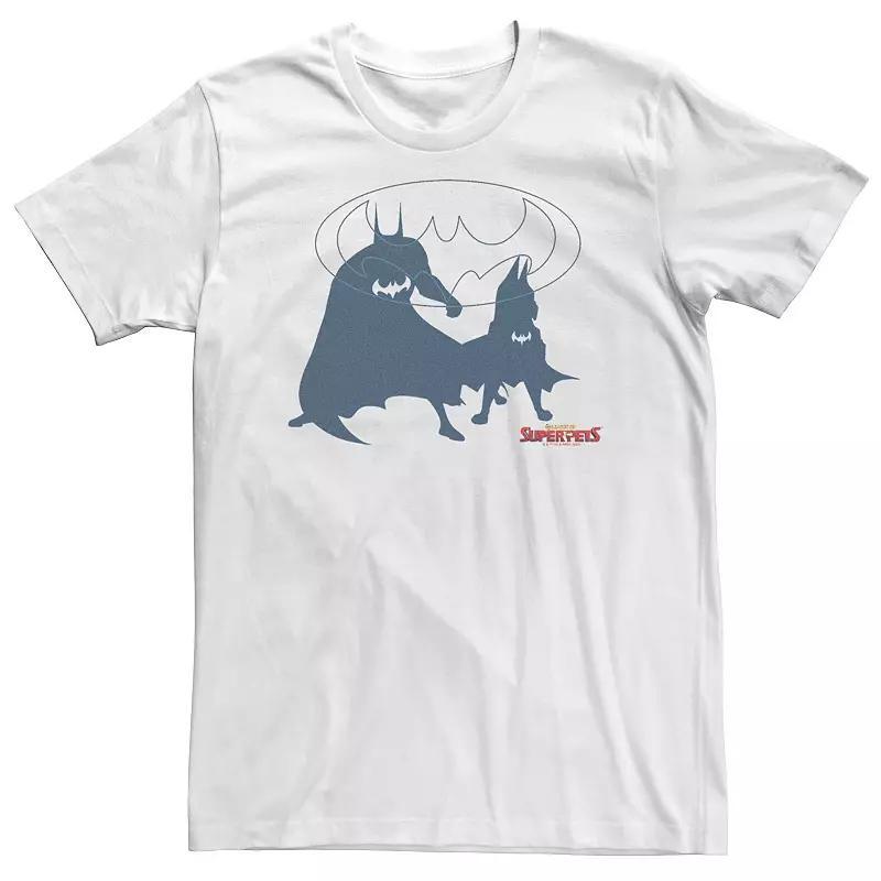 Big & Tall DC Comics Super Pets Super Bat Duo Tee, Men's, Size: XXL Tall, White Product Image