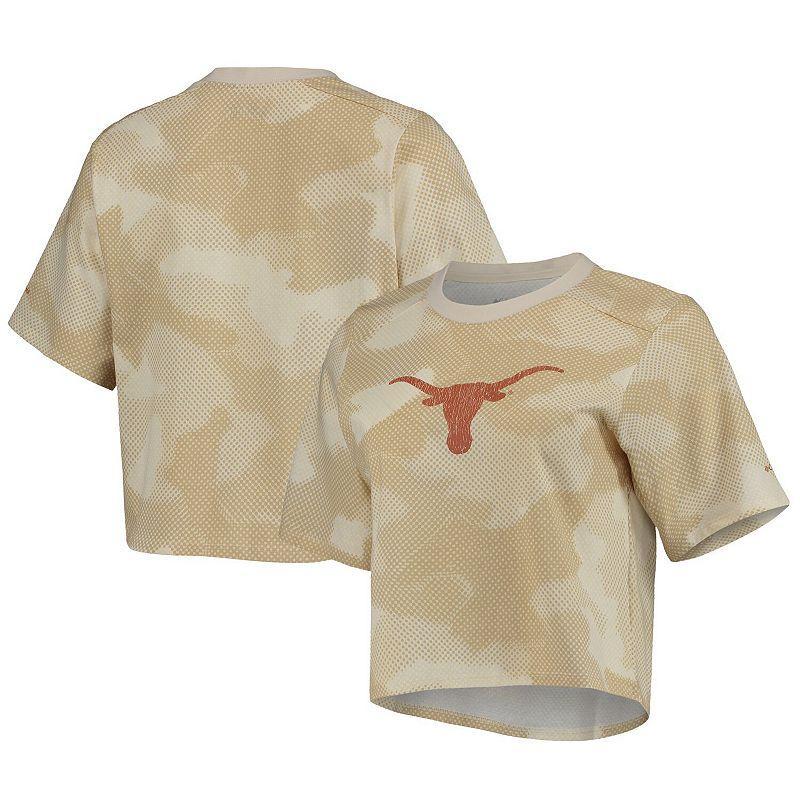 Womens Columbia /Tan Texas Longhorns Park Camo Boxy T-Shirt Product Image