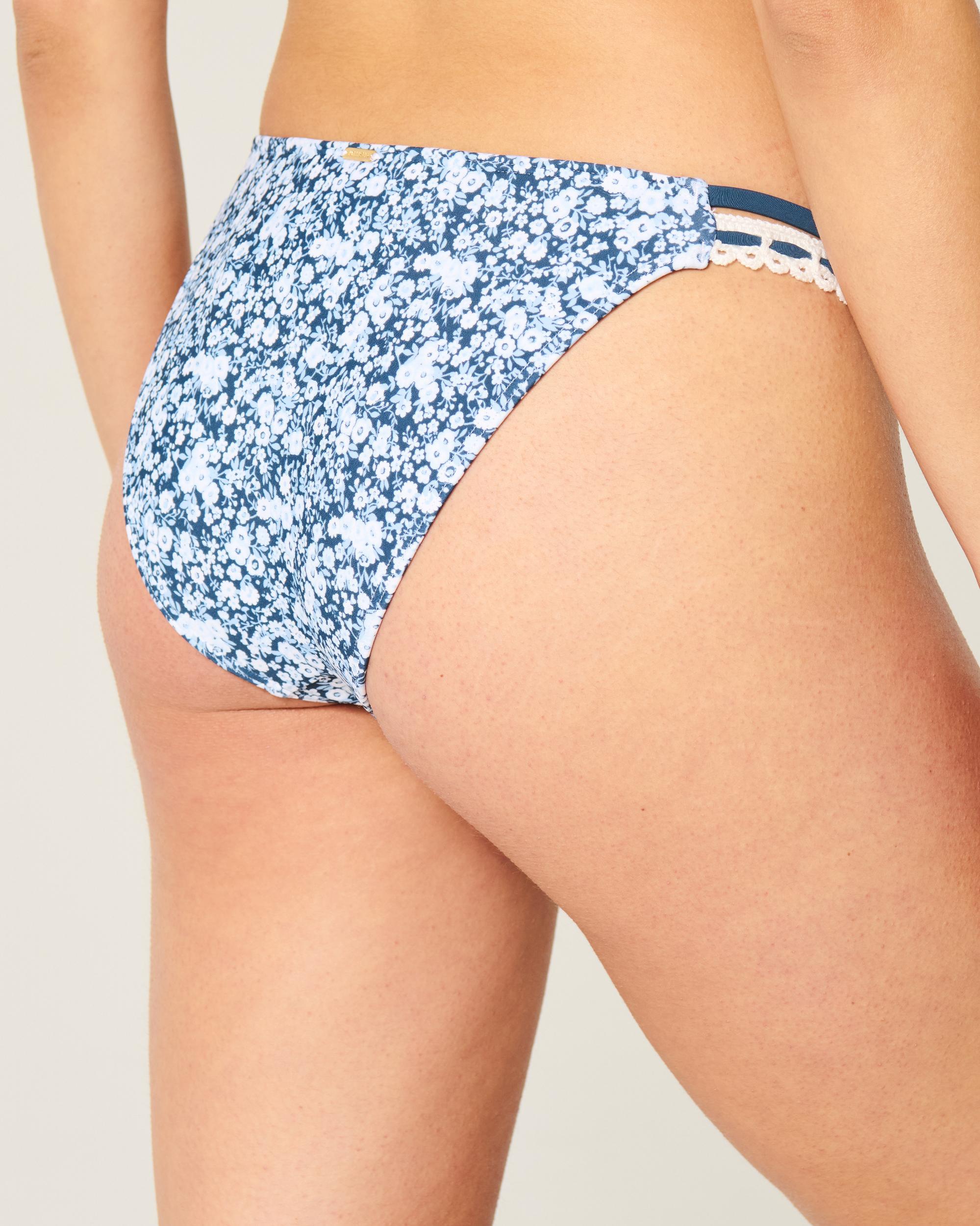 Stitched Double-Strap Cheeky Bikini Bottom Product Image