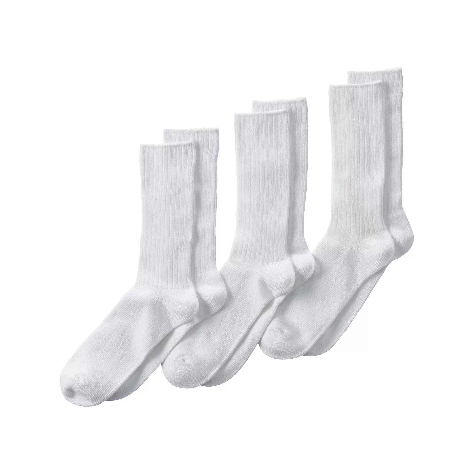 Men's Lands' End Crew Socks 3-Pack,  Product Image