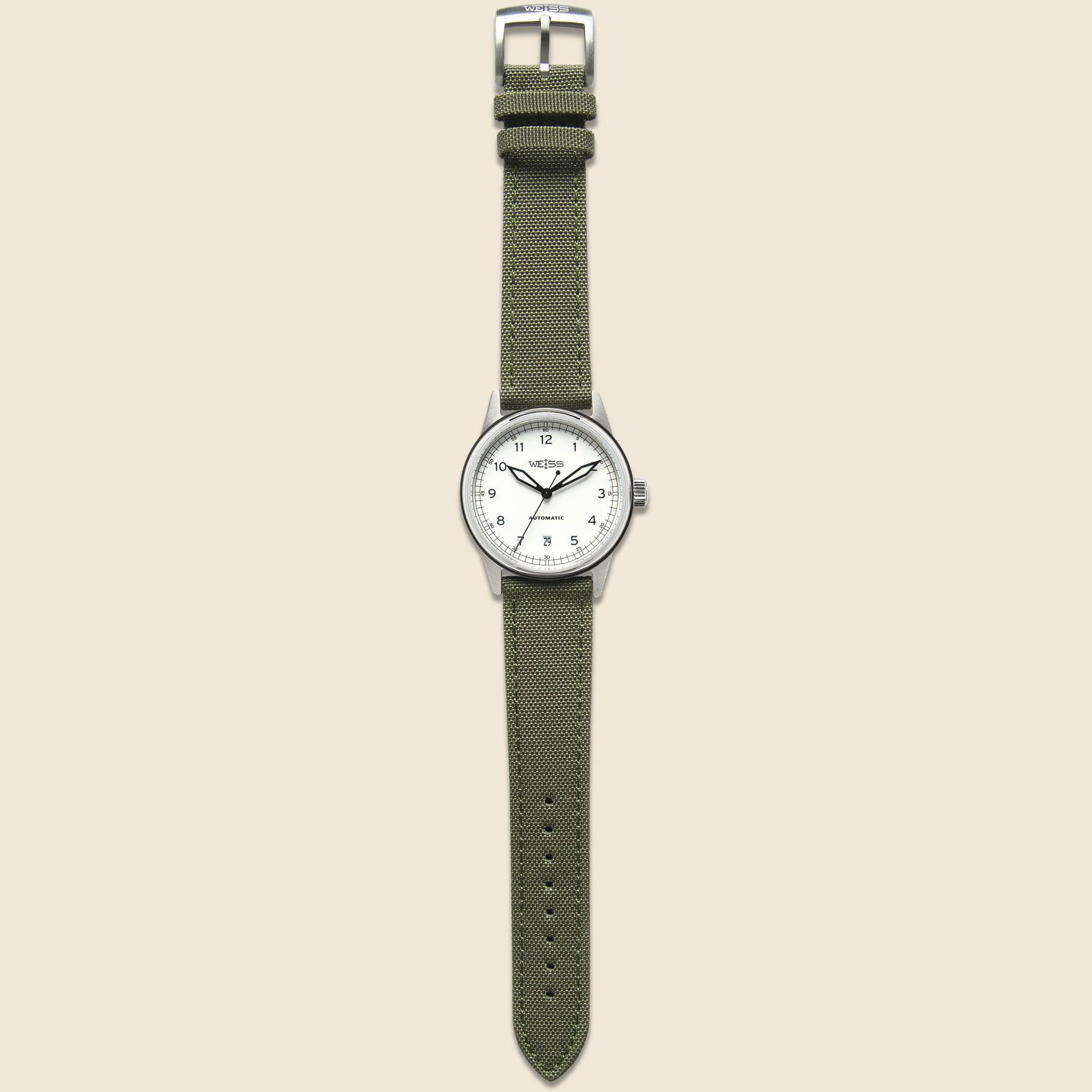 Automatic Standard Issue Field Watch 38mm - White/Olive Product Image