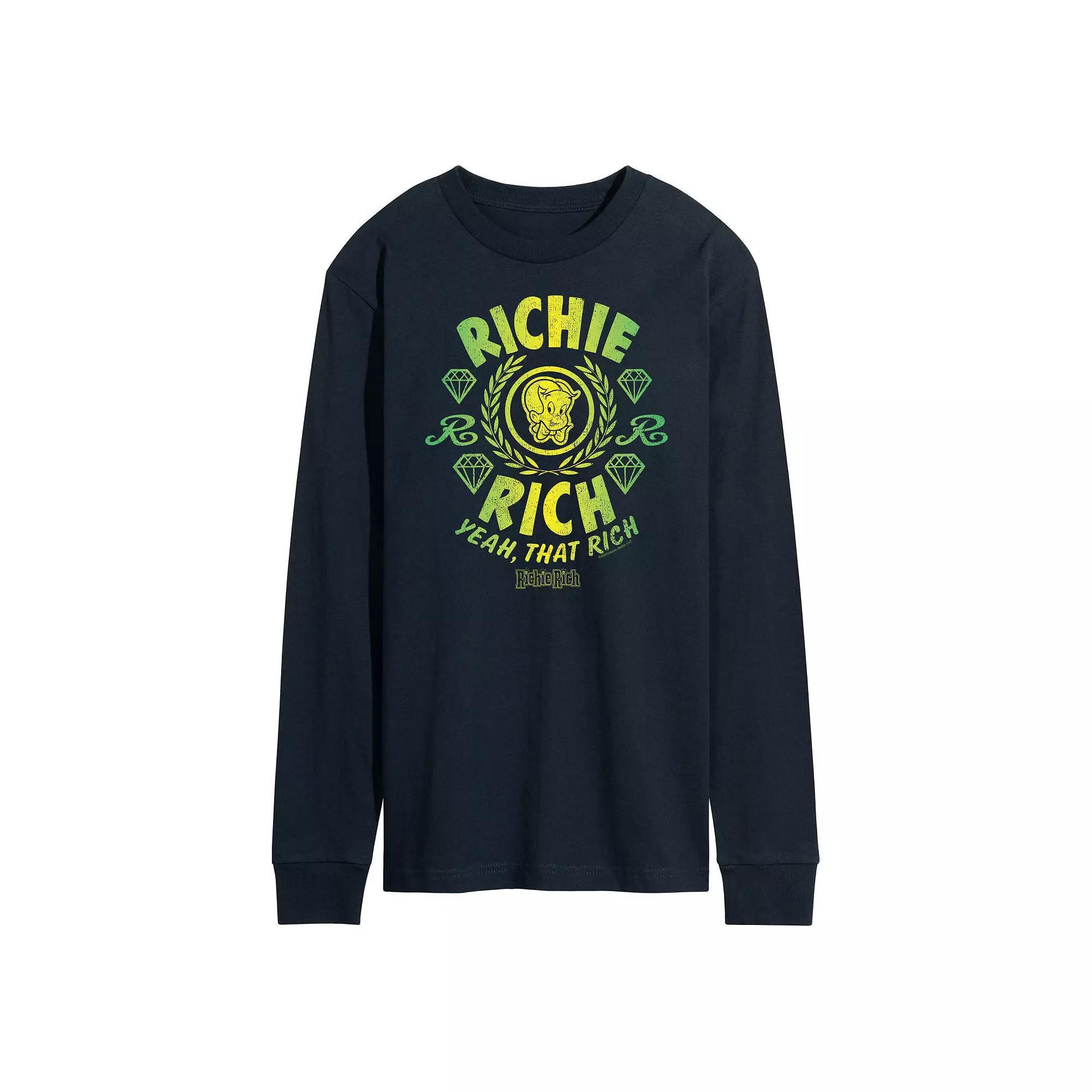 Disney's Minnie Mouse Men's Hearts Long Sleeve Tee,  Product Image