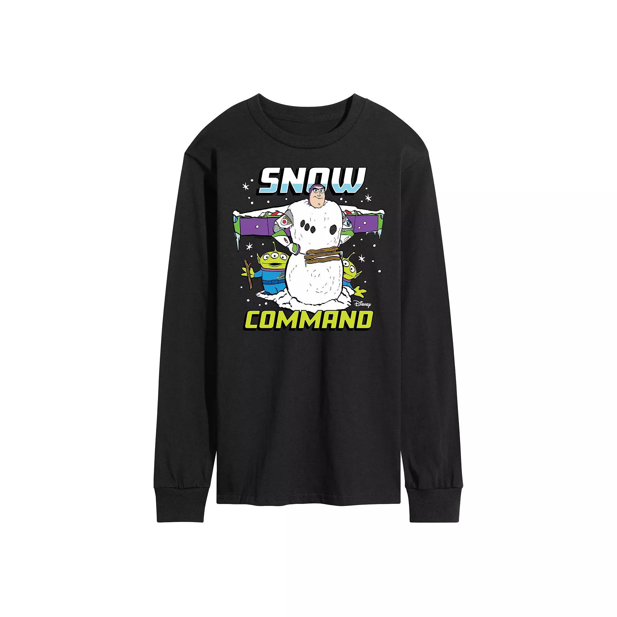 Disney / Pixar's Toy Story Men's Snow Command Long Sleeve Graphic Tee,  Product Image