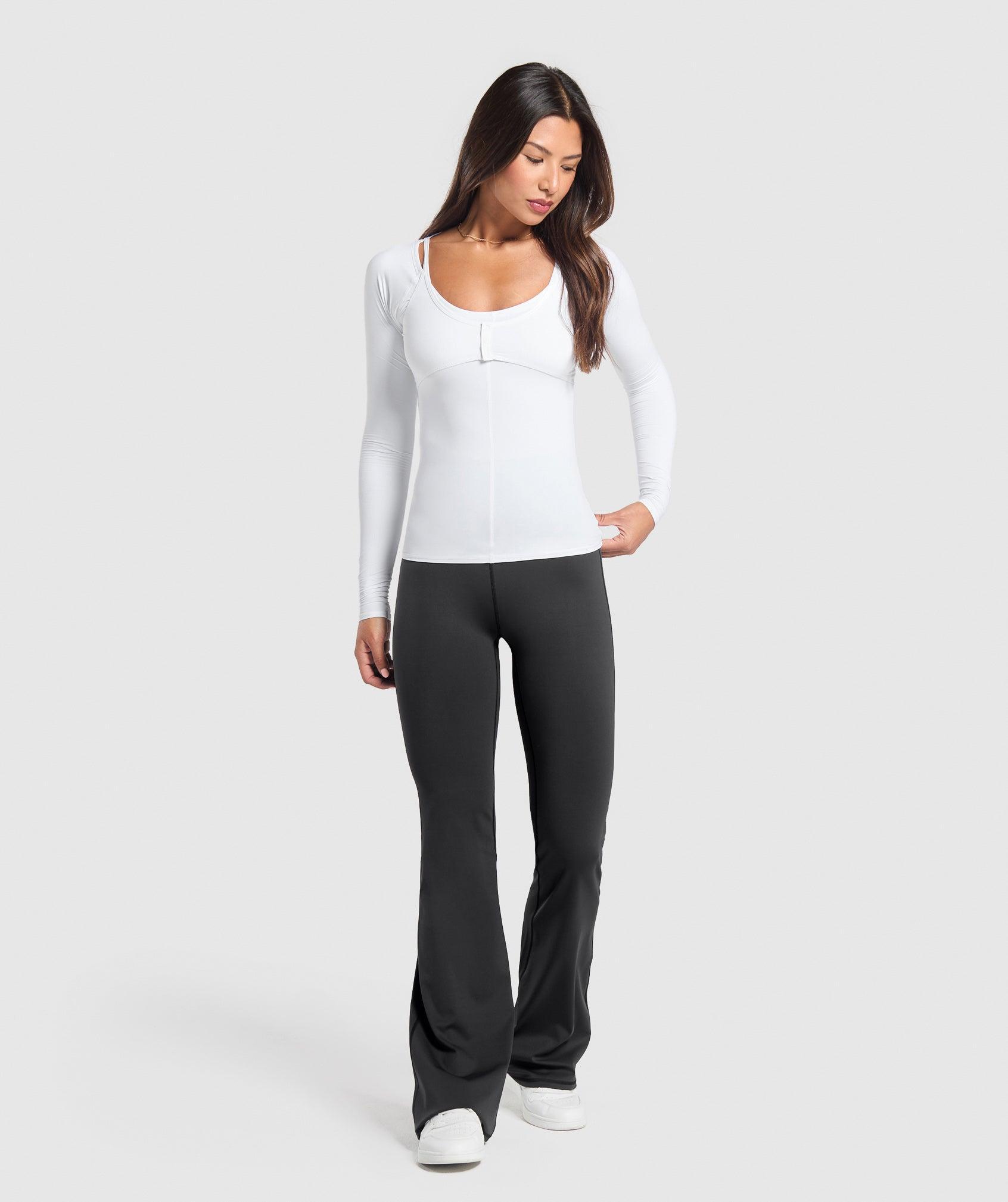 Gymshark Rest Day Buttery Soft Long Sleeve Top - White Female Product Image