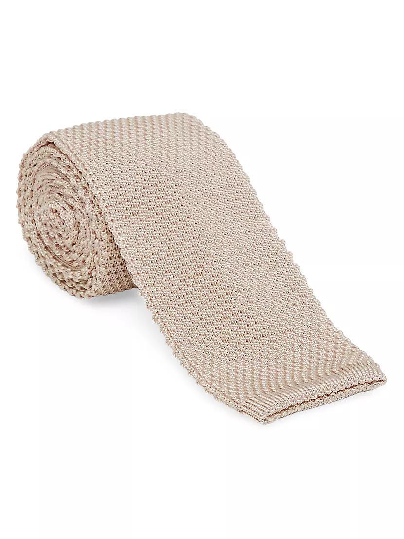 Mens Silk-Cotton Knit Tie Product Image