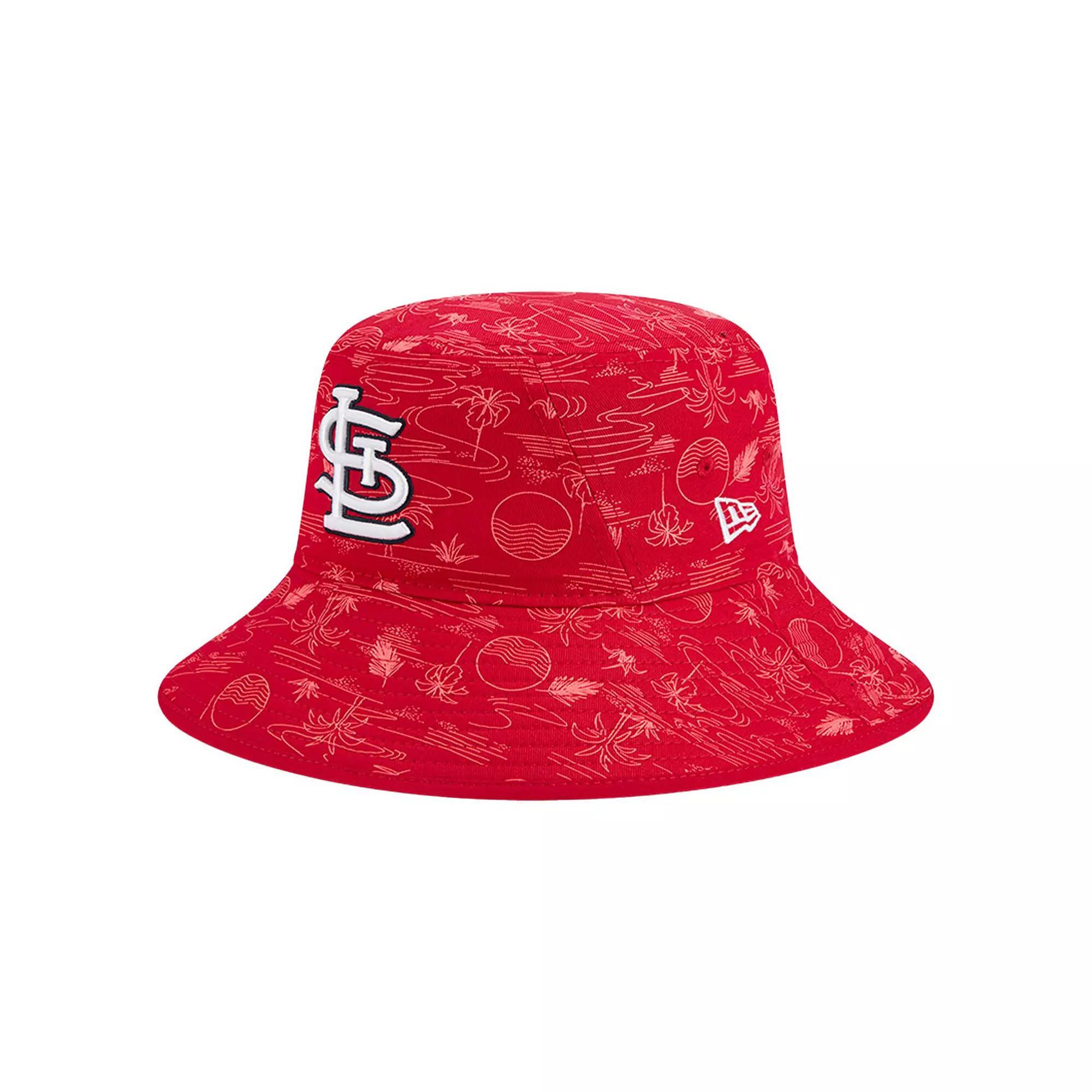 Men's New Era  Red St. Louis Cardinals 2025 Spring Training All Over Print Bucket Hat, Size: Large/XL Product Image