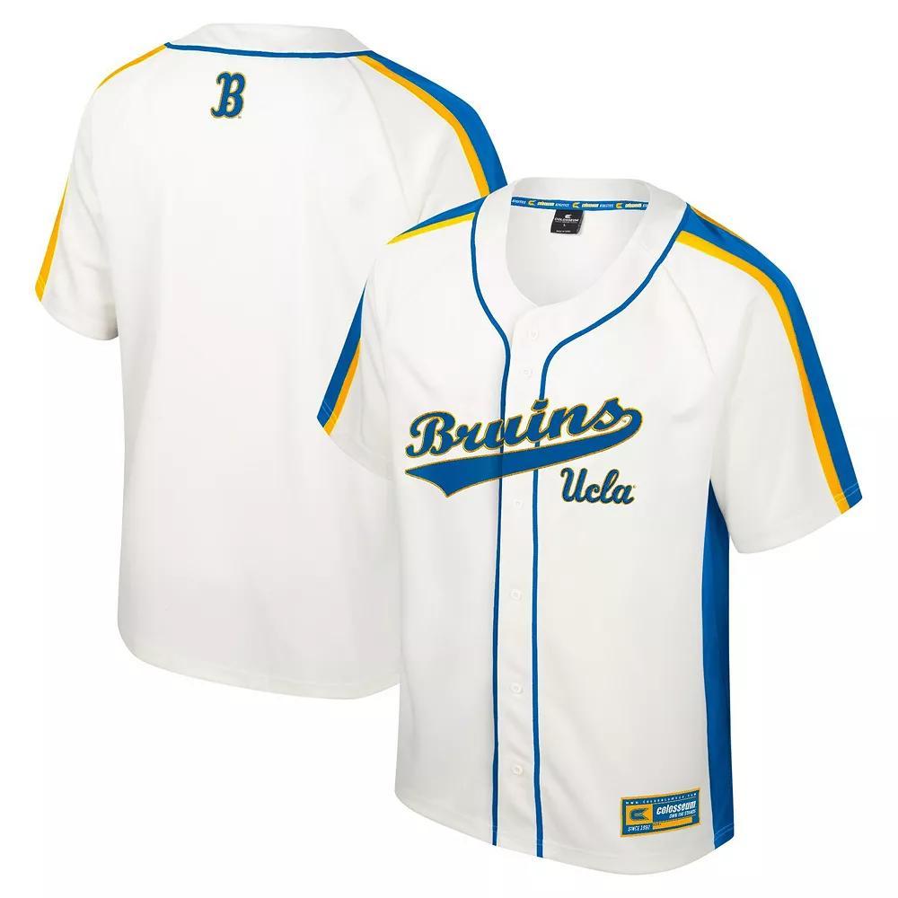 Men's Colosseum Cream UCLA Bruins Ruth Button-Up Baseball Jersey,  Product Image