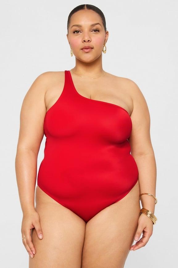 One Shoulder Cutout One-Piece Product Image