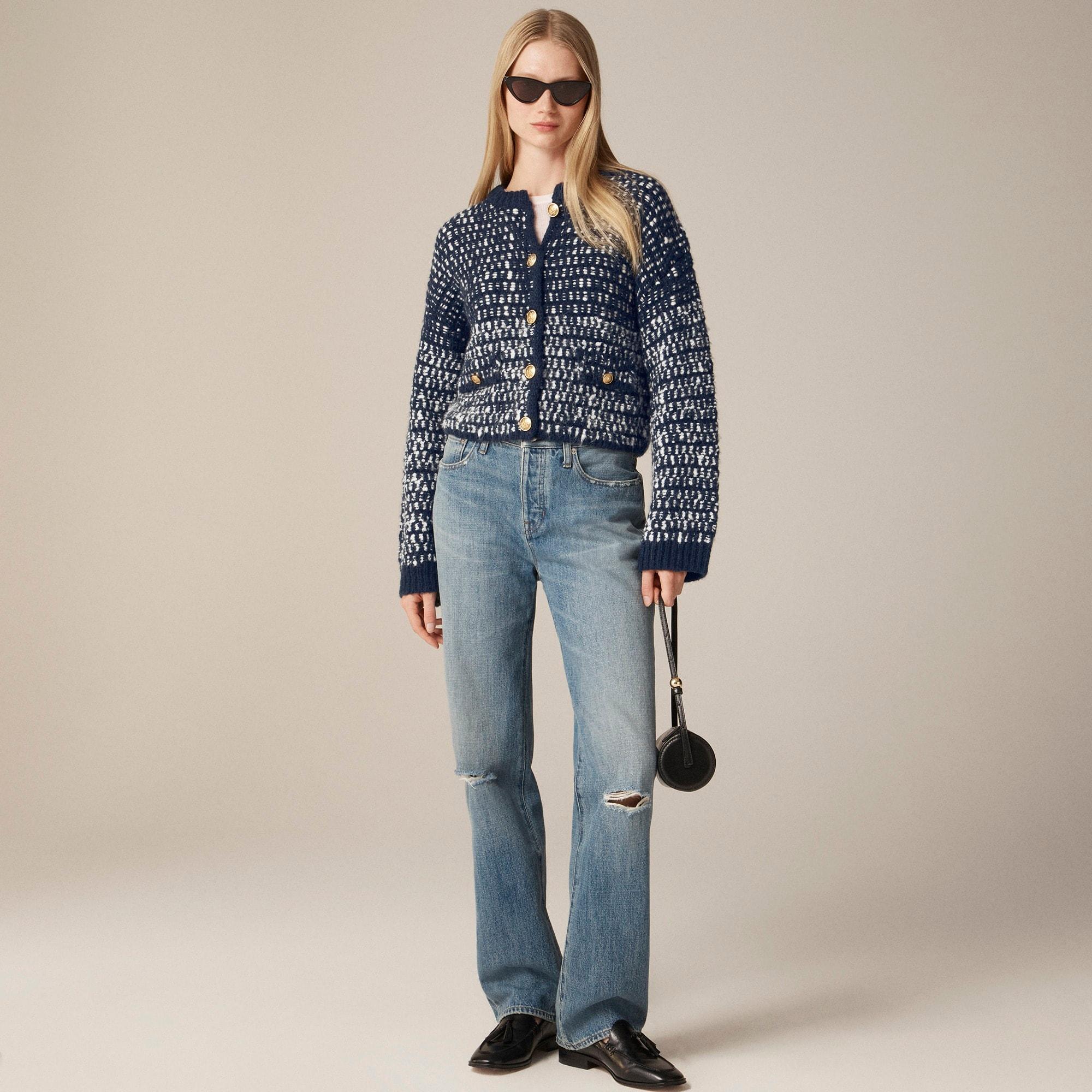 Relaxed jacket in tweed Product Image