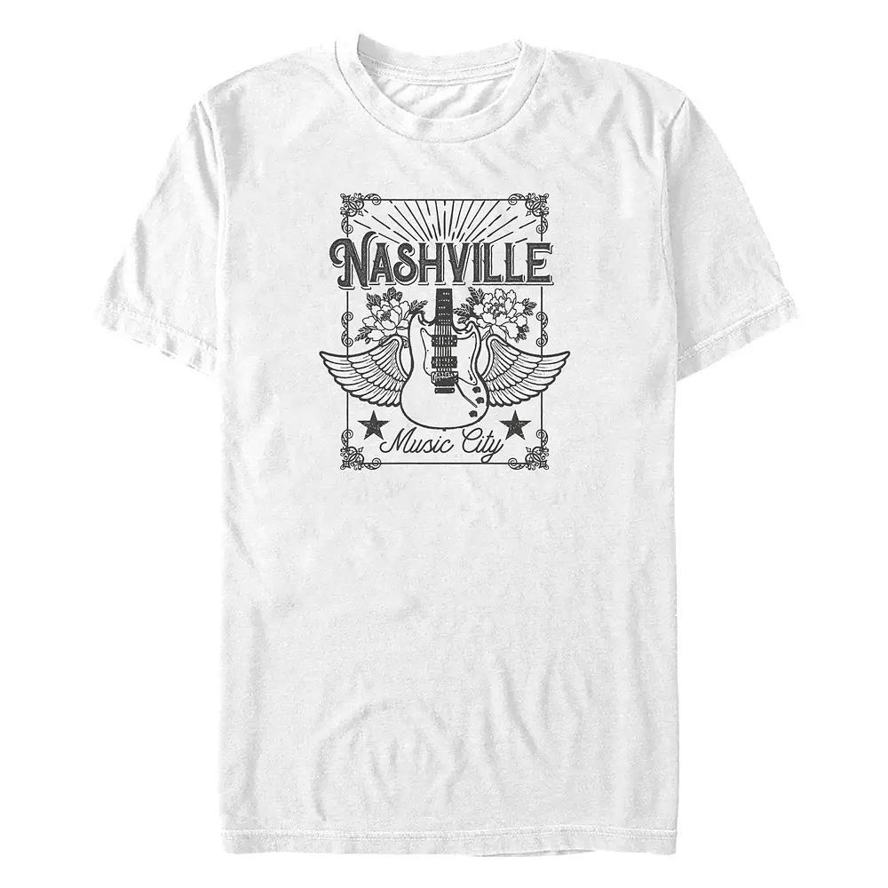 Big & Tall Nashville Music City Poster Graphic Tee, Men's,  Product Image