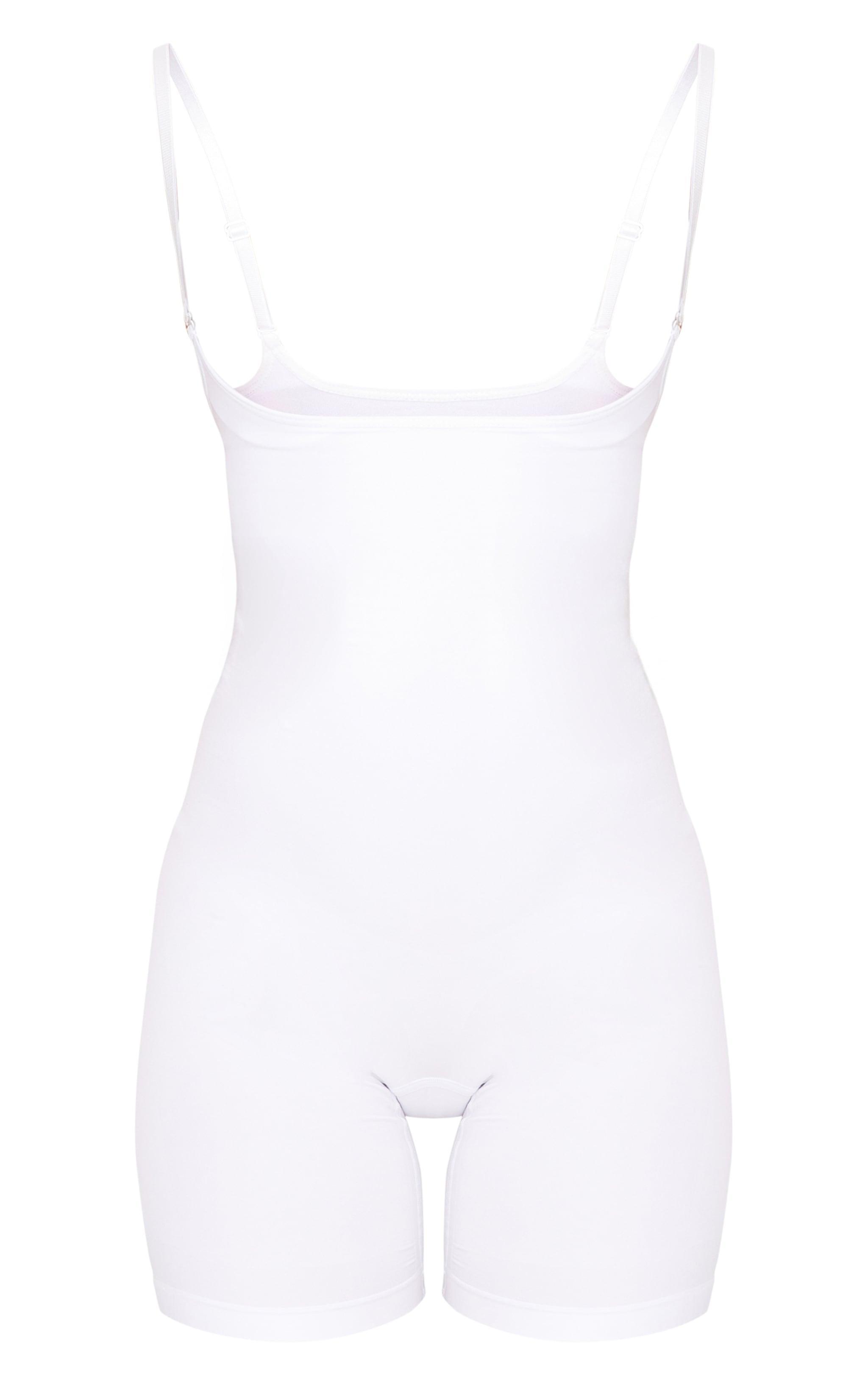 White Underbust Shapewear Bodysuit Product Image