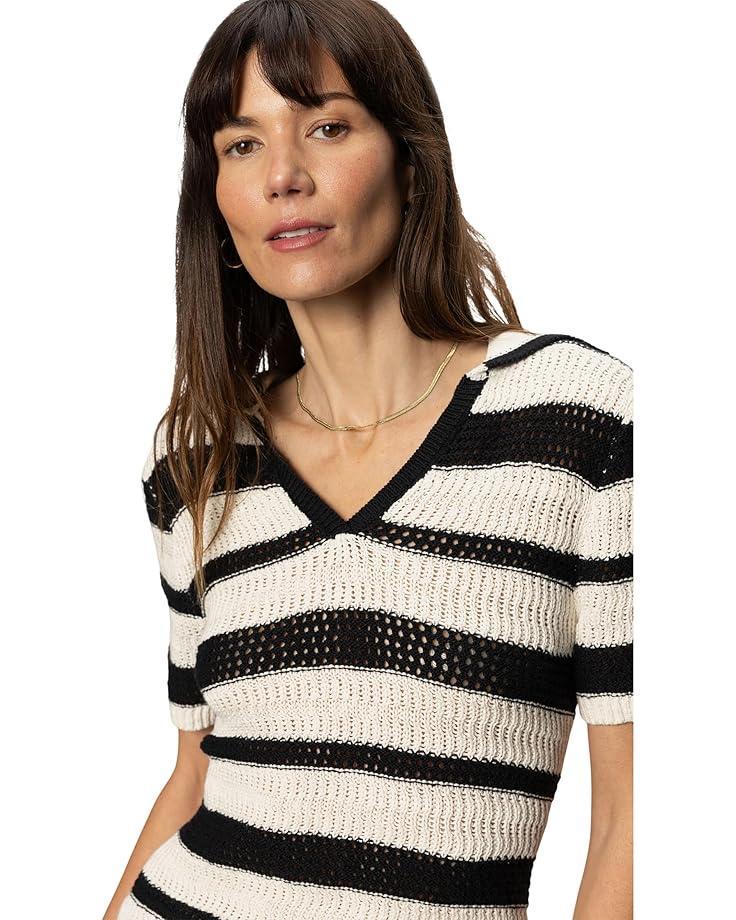 Rosanna Striped Puff Sleeve Sweater Product Image