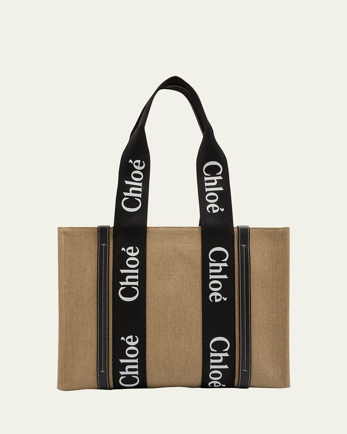 Woody Medium Tote Bag in Linen Product Image