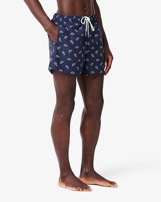 Crocodile Print Swim Trunks Product Image