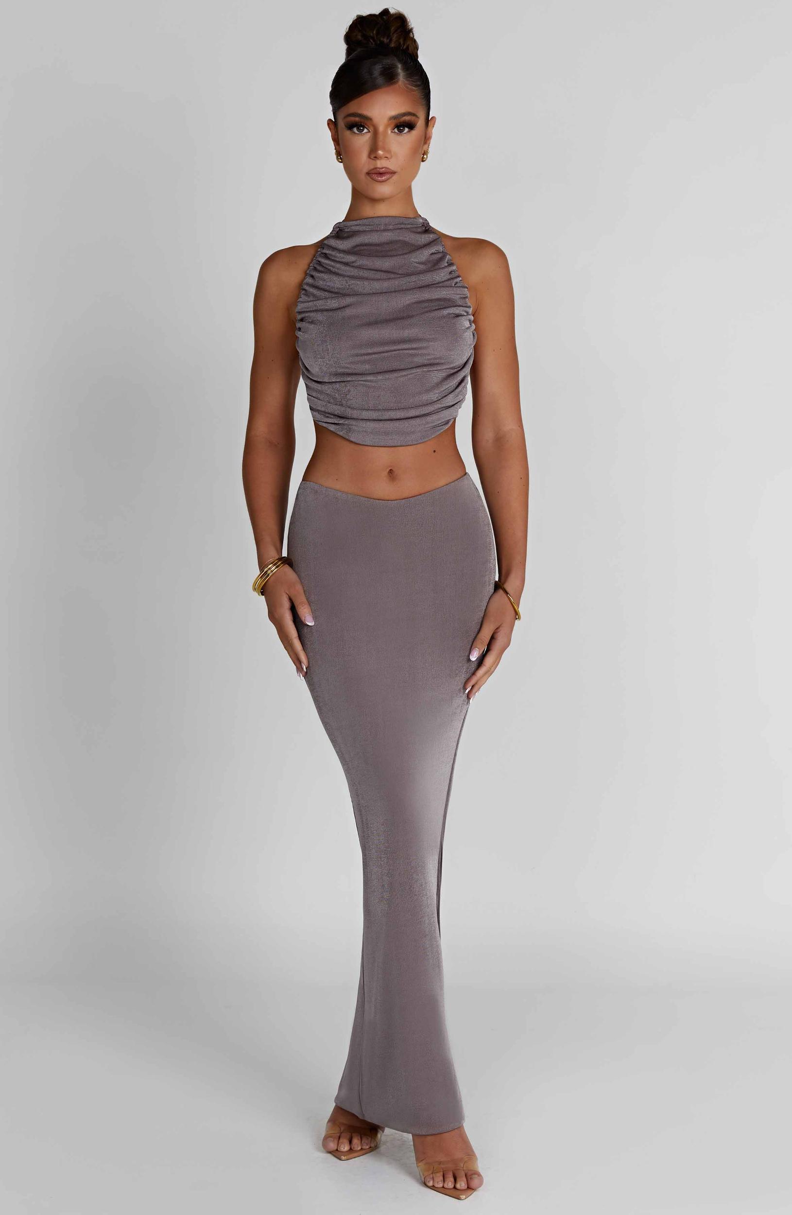 Fifi Maxi Skirt - Charcoal Product Image