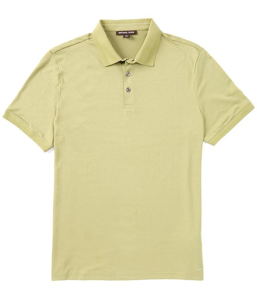 Michael Kors Mercerized Pima Cotton Modern Fit Short Sleeve Polo Shirt Product Image