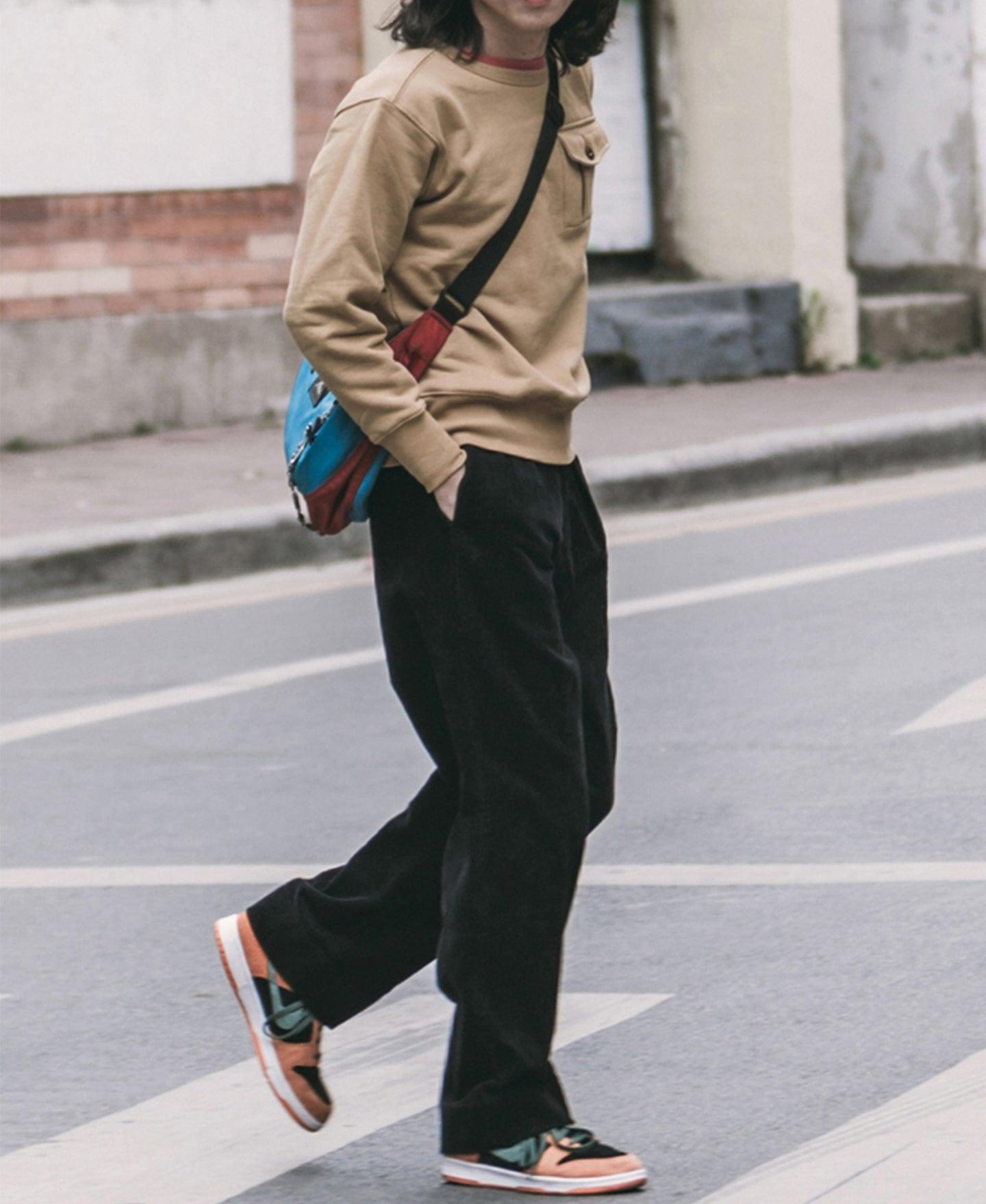 12.5 oz 8 Wale Corduroy Trousers - Black Product Image