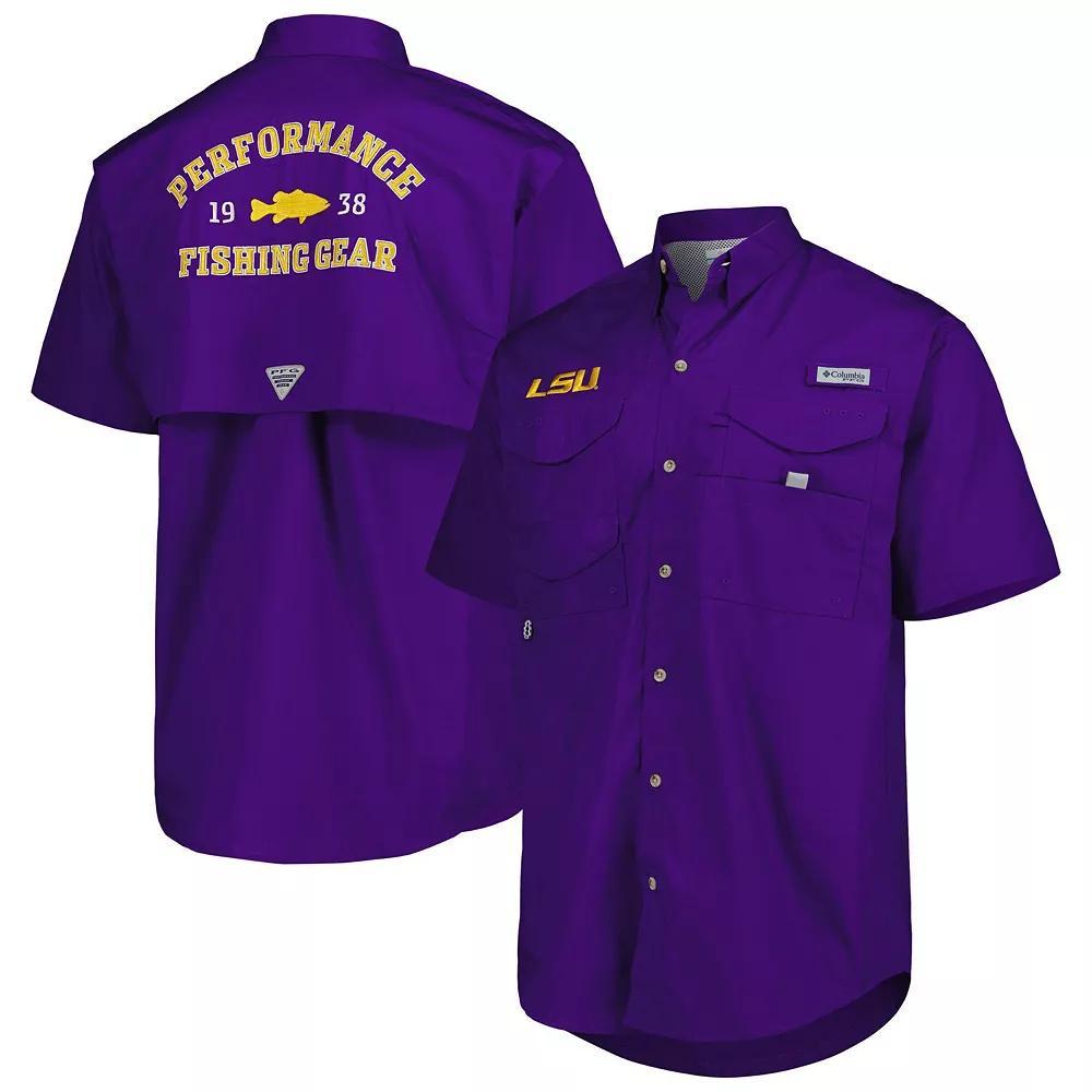 Men's Columbia Purple LSU Tigers Bonehead Button-Up Shirt,  Product Image