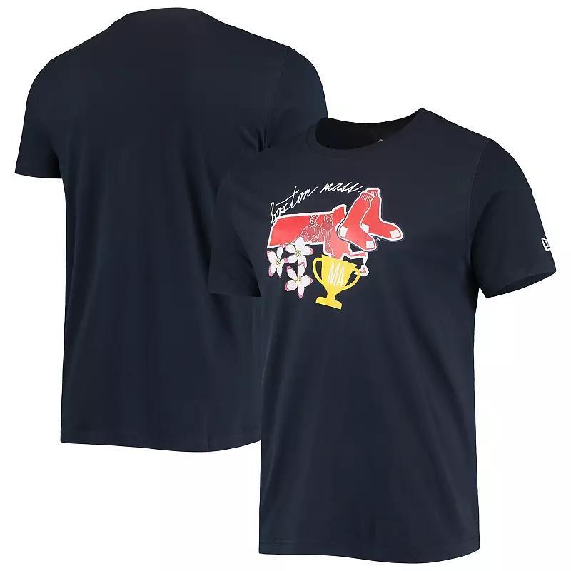 Men's New Era Navy Boston Red Sox City Cluster T-Shirt,  Product Image