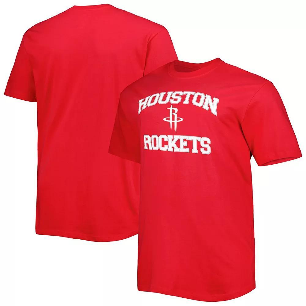 Men's Red Houston Rockets Big & Tall Heart & Soul T-Shirt,  Product Image