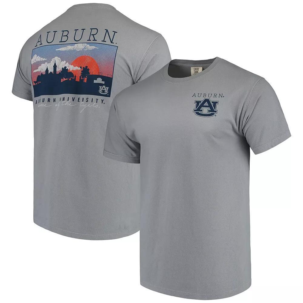 Men's Gray Auburn Tigers Comfort Colors Campus Scenery T-Shirt, Size: XL, Grey Product Image