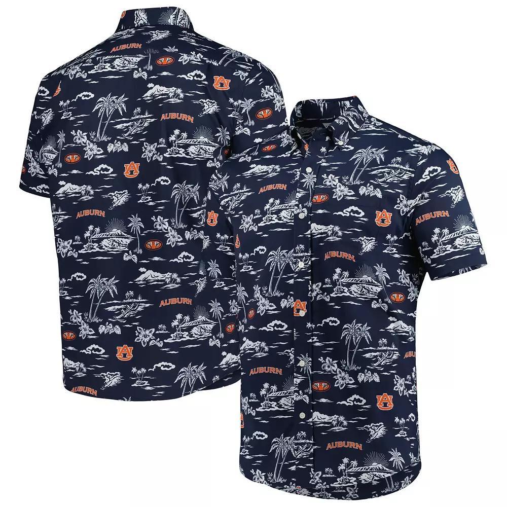 Men's Reyn Spooner Navy Auburn Tigers Classic Button-Down Shirt, Size: Medium, Blue Product Image
