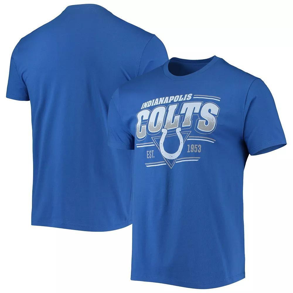 Men's Junk Food Royal Indianapolis Colts Throwback T-Shirt,  Product Image