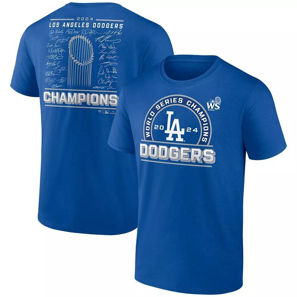 Men's Fanatics Royal Los Angeles Dodgers 2024 World Series Champions  Signature Roster T-Shirt, Size: 3XL, Blue Product Image
