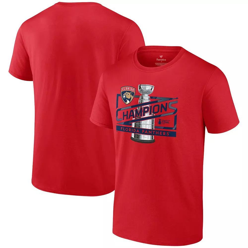 Men's Fanatics  Red Florida Panthers 2024 Stanley Cup Champions Primetime T-Shirt, Size: 2XL, Pnt Red Product Image