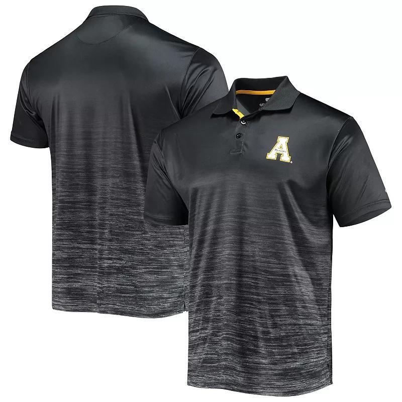 Men's Colosseum Black Appalachian State Mountaineers Marshall Polo, Size: Medium, App Black Product Image