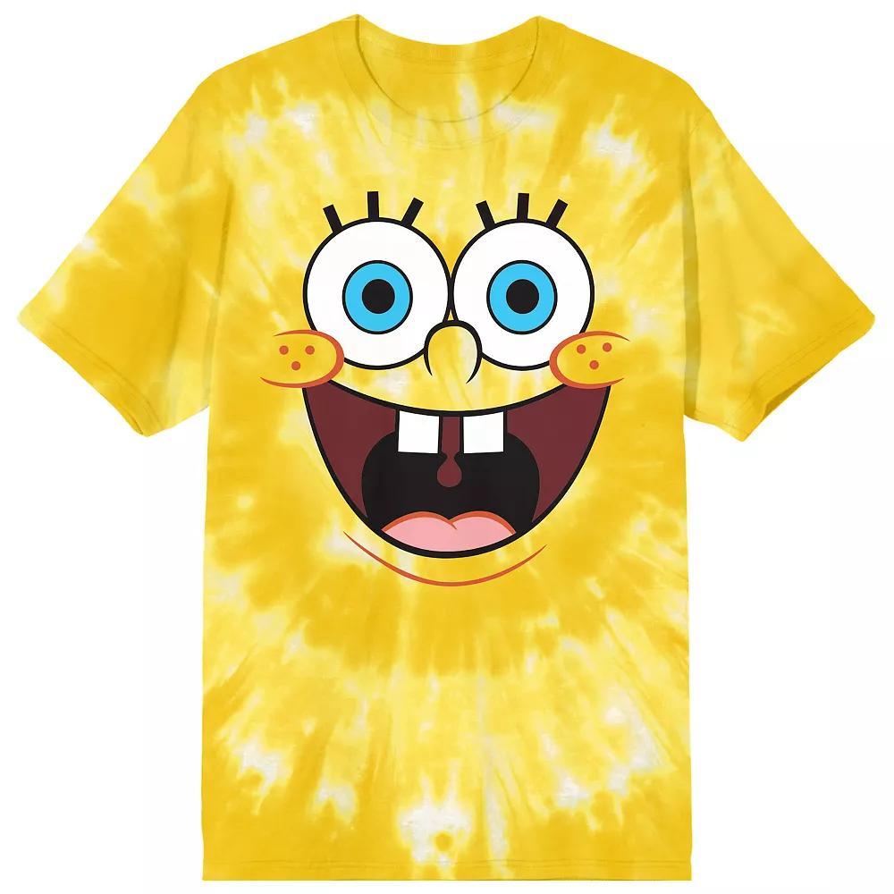 Men's Spongebob Squarepants Face Tee, Size: Medium, Yellow Product Image