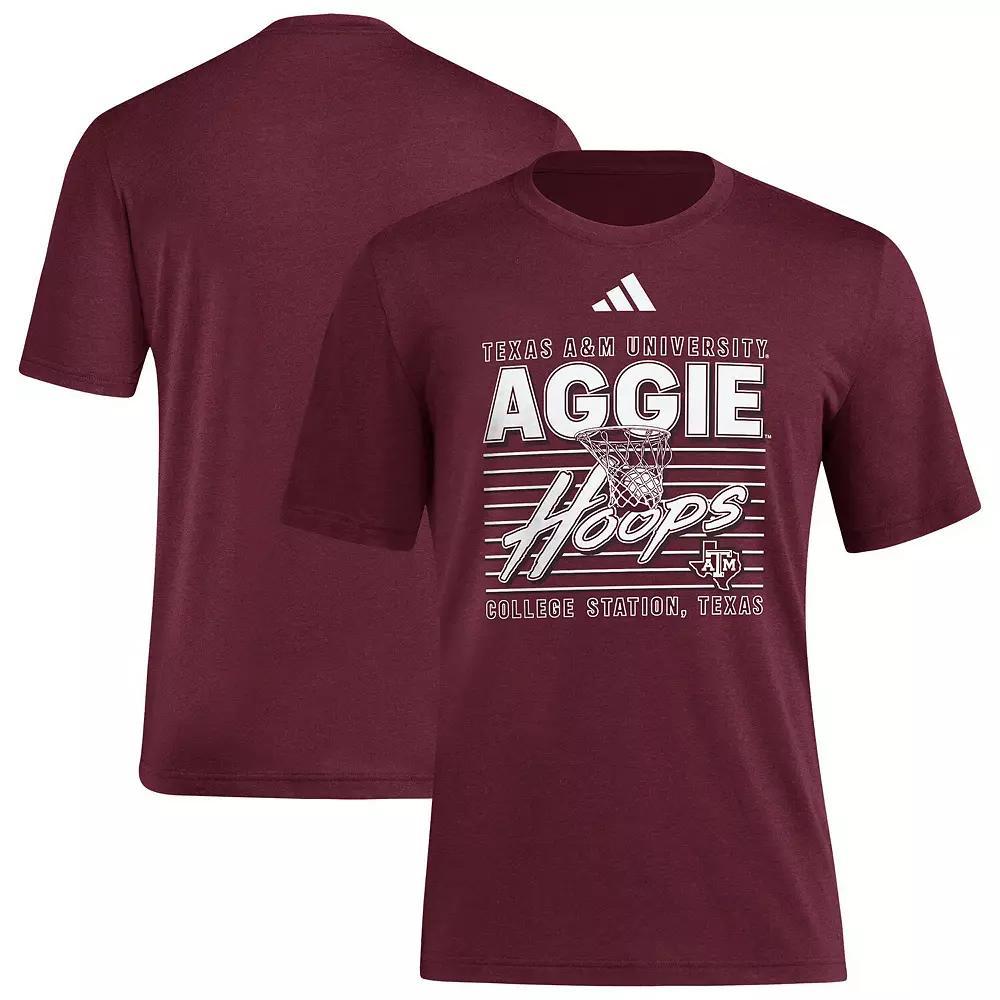 Men's adidas Maroon Texas A&M Aggies Locker Swish Tri-Blend T-Shirt, Size: 2XL, Red Product Image