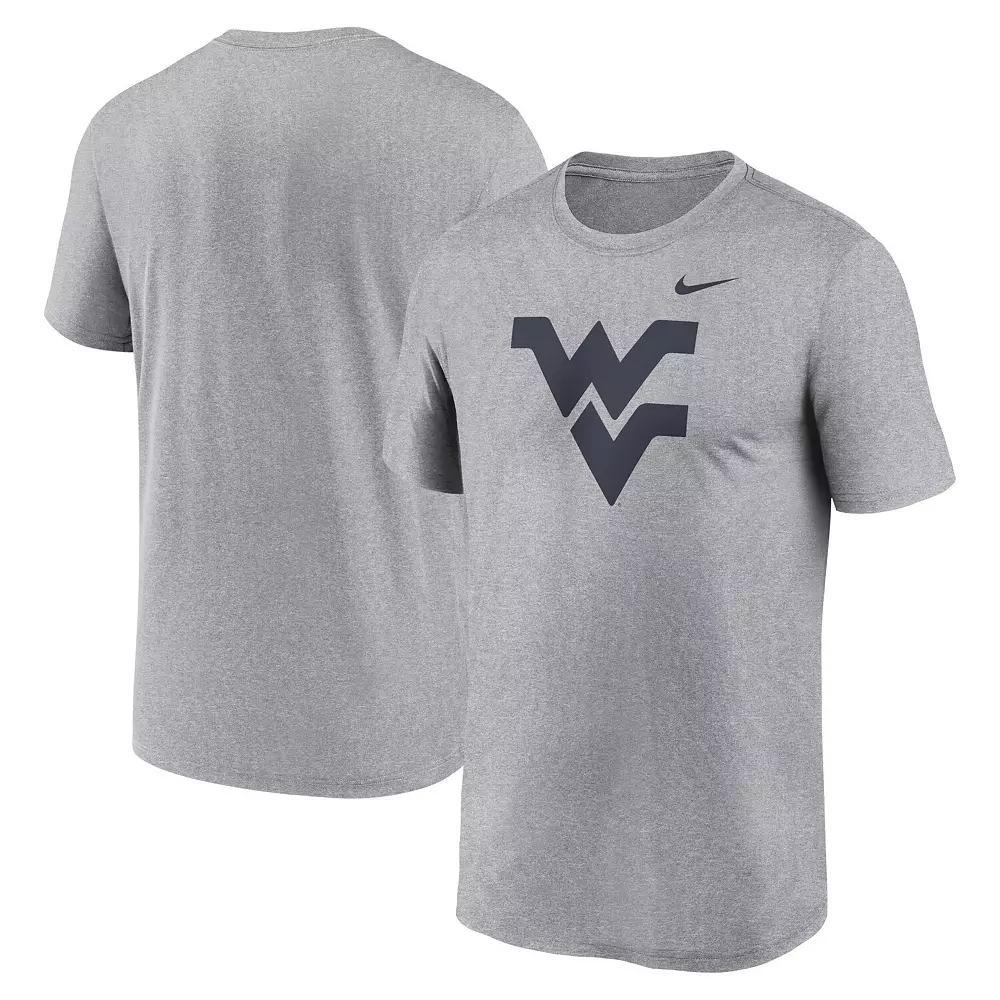 Men's Nike Heather Gray West Virginia Mountaineers Primetime Legend Logo T-Shirt, Size: Large, Grey Product Image