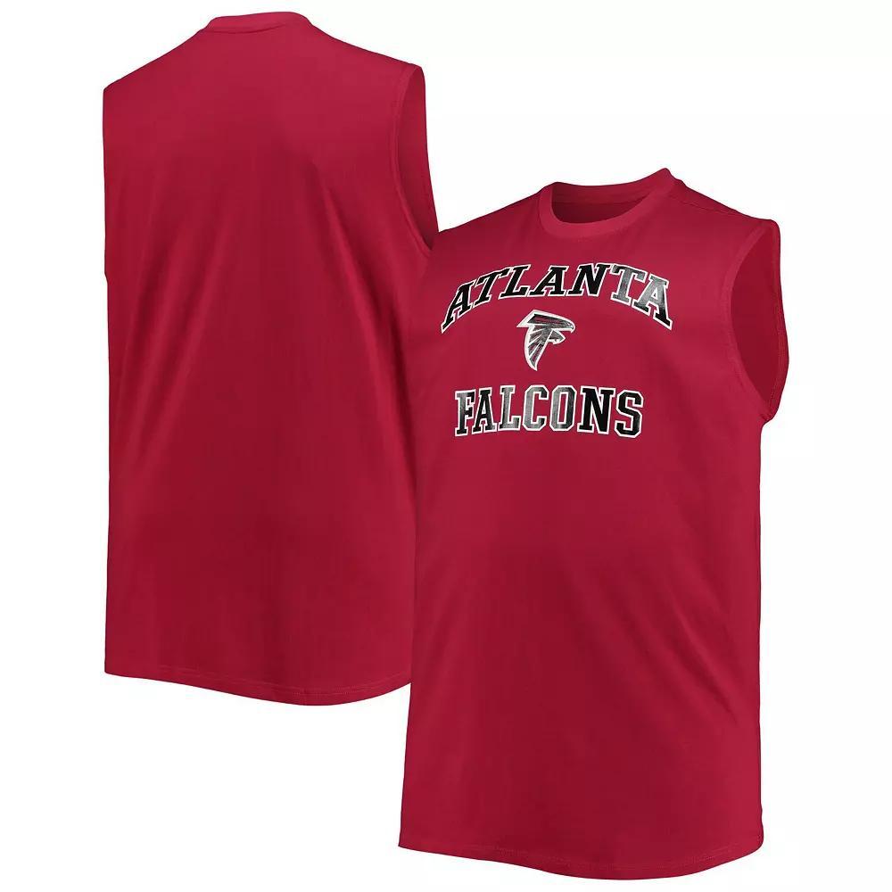 Men's Red Atlanta Falcons Big & Tall Muscle Tank Top, Size: 2XB Product Image