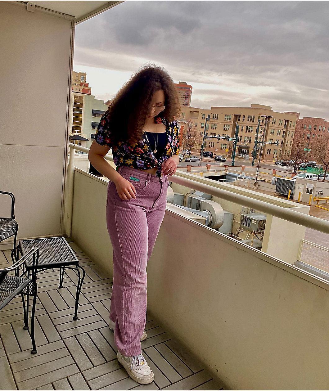 Empyre Tori Seafog Corduroy Skate Pants Product Image