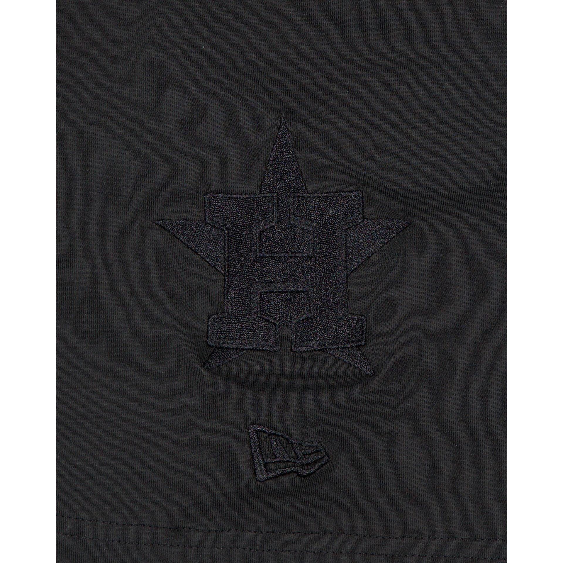 Houston Astros Black on Black Logo Select T-Shirt Male Product Image