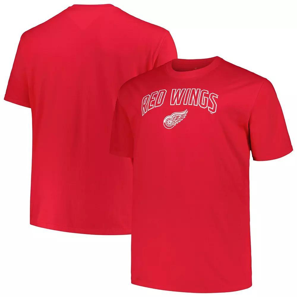 Men's Profile Red Detroit Red Wings Big & Tall Arch Over Logo T-Shirt, Size: 3XB Product Image