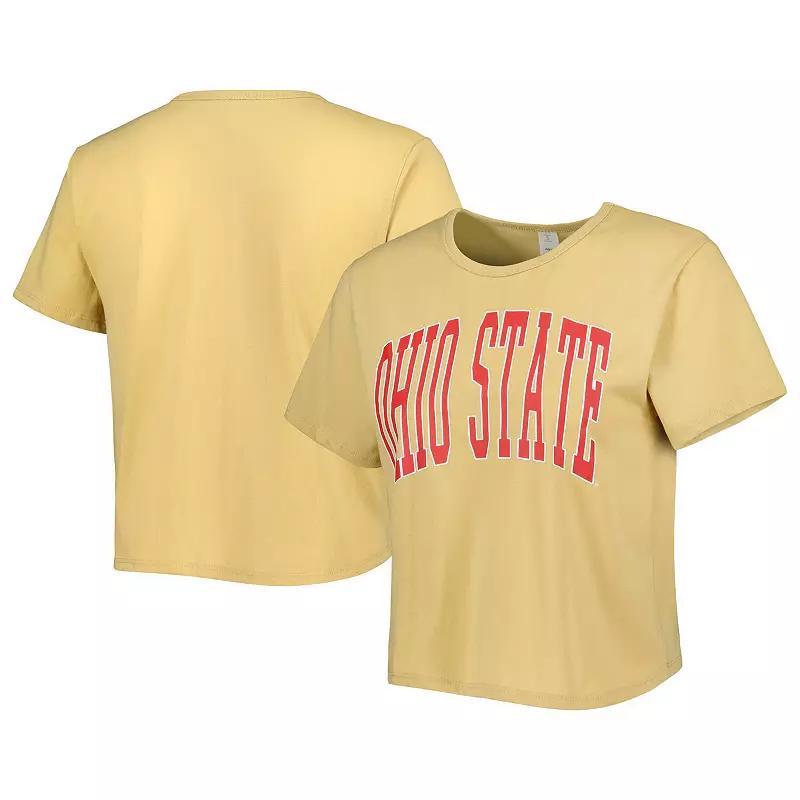 Women's ZooZatz Yellow Ohio State Buckeyes Core Fashion Cropped T-Shirt,  Product Image