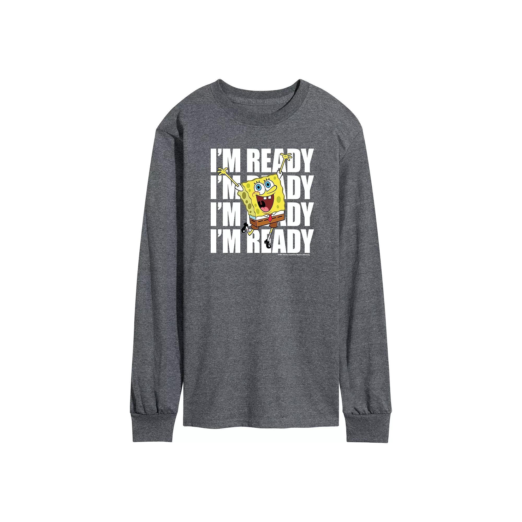 Men&#x27;s SpongeBob SquarePants Im Ready Tee,  Product Image