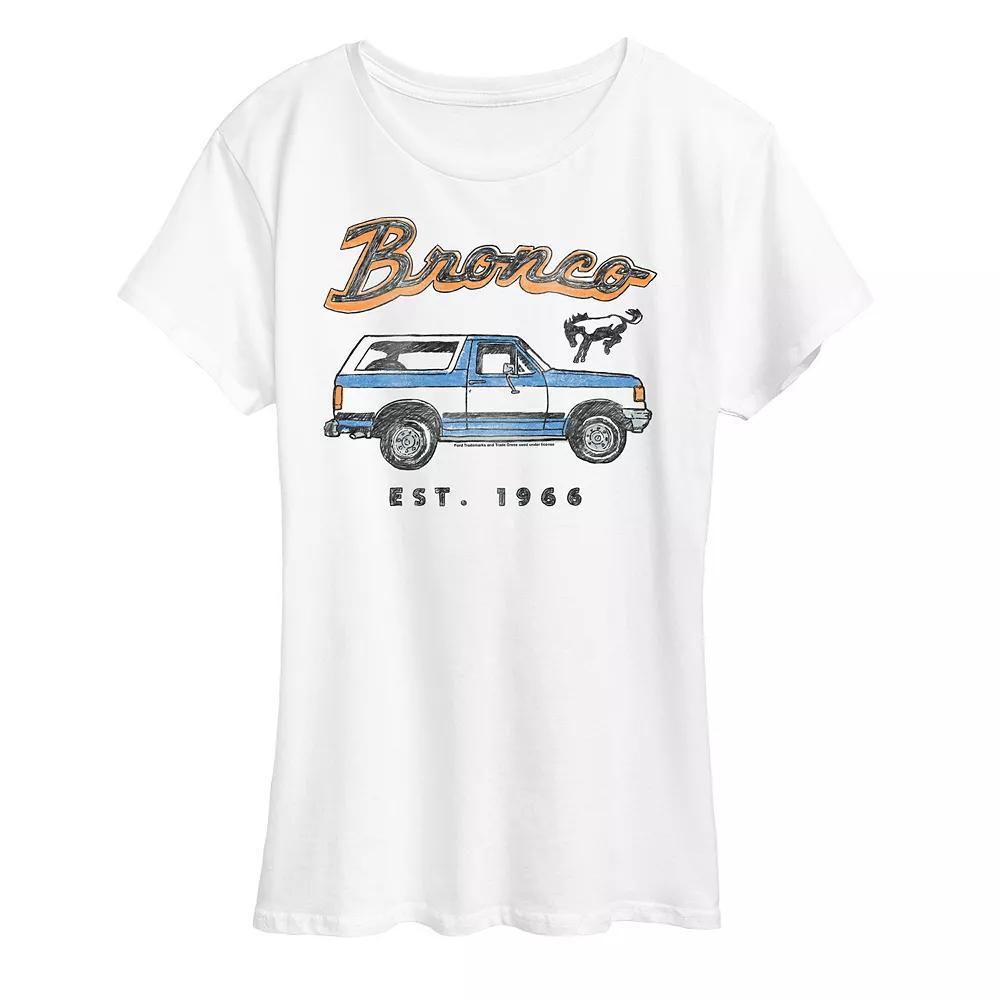 Women's Ford Bronco Est. 1966 Graphic Tee,  Product Image