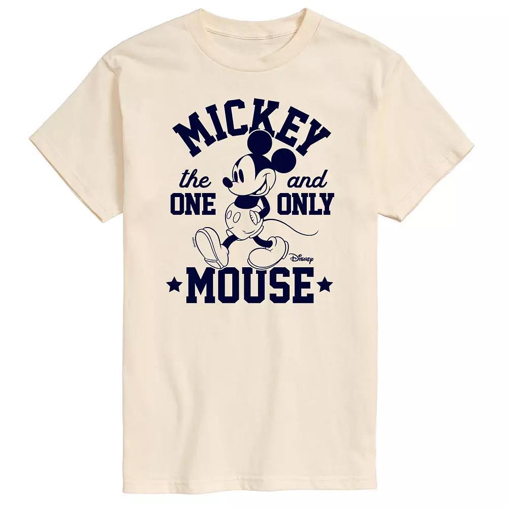 Disney's Mickey Mouse Men's One and Only Graphic Tee, Size: XL, Beige Product Image