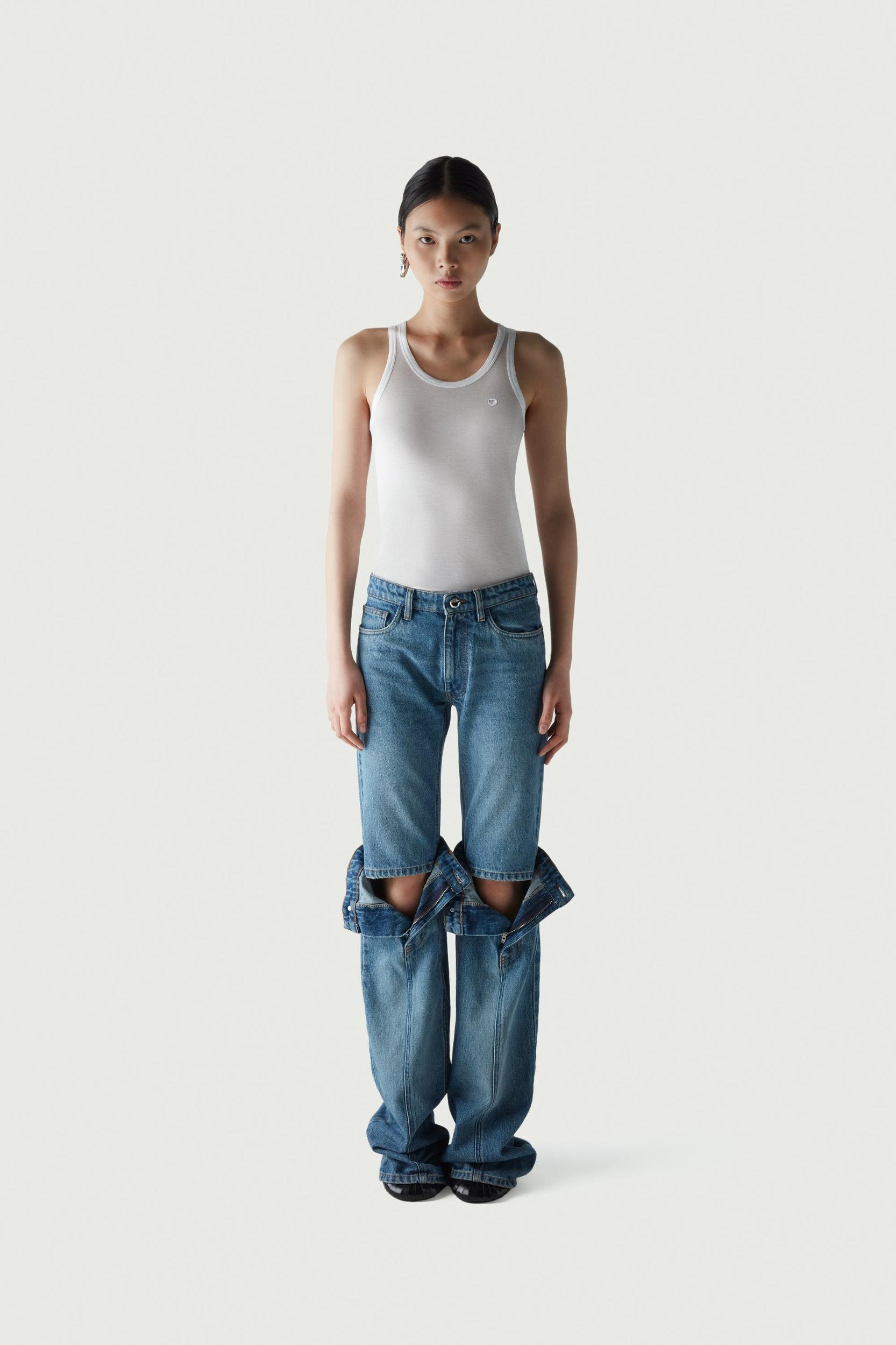 Open Knee Jeans Product Image